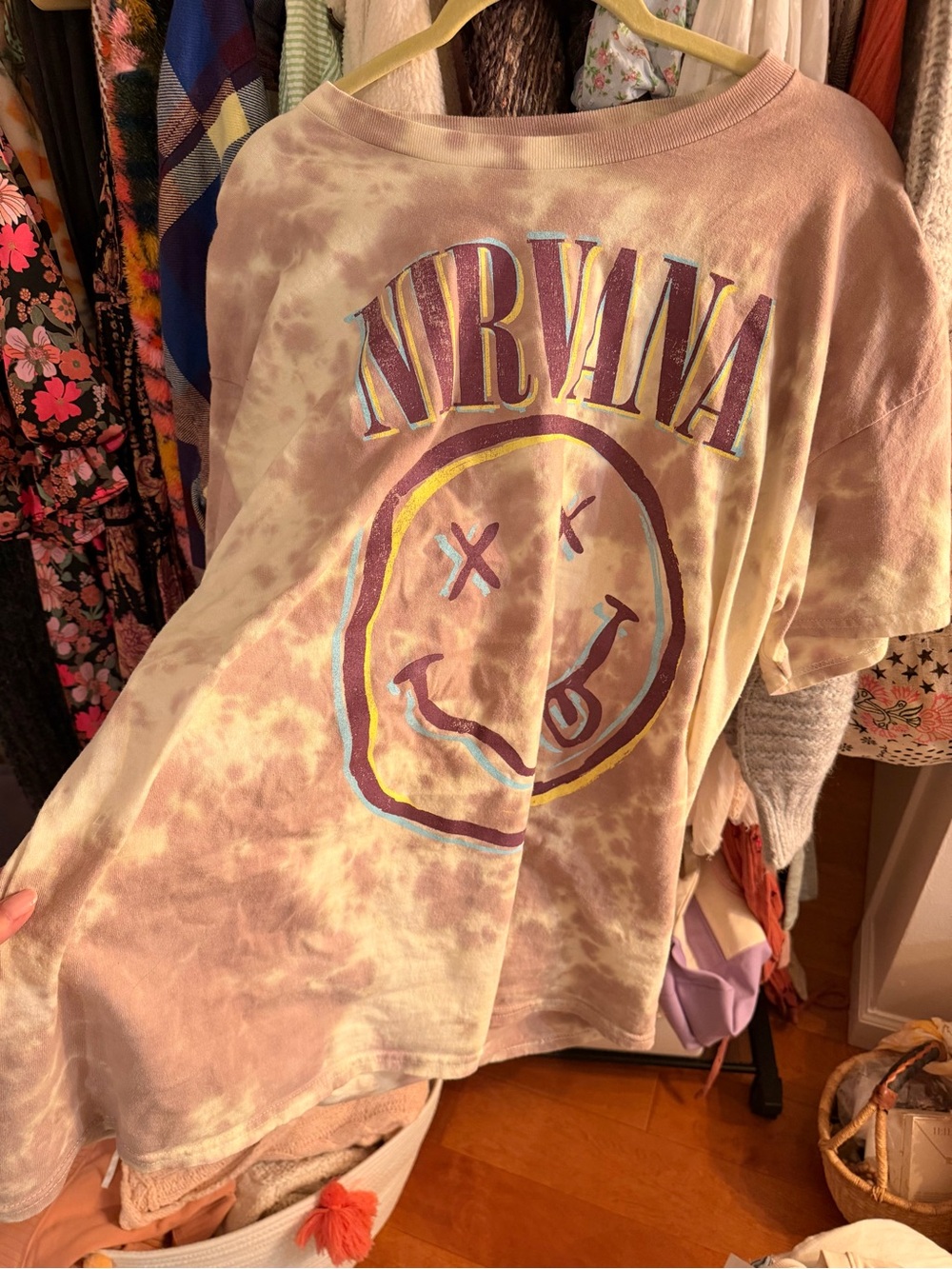 NIRVANA Tee Hippie Vibes 🩵 XL